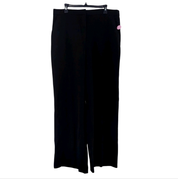 Worthington Womens Pants Size 18 Black Wide Leg Ponte Straight Leg New - Picture 2 of 8